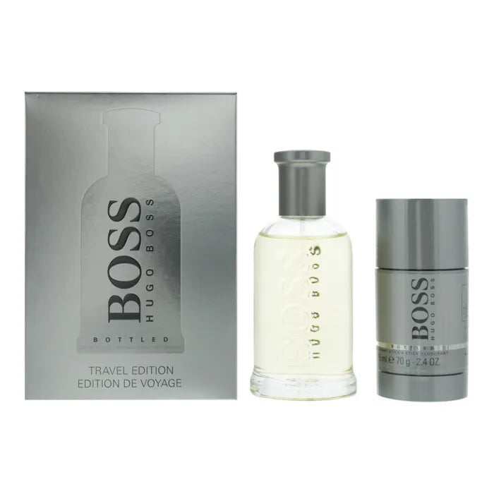 Hugo Boss Bottled 2 Pcs Set For Men: 3.3 Eau De Toilette Spray+ 2.4 Deodorant Stick