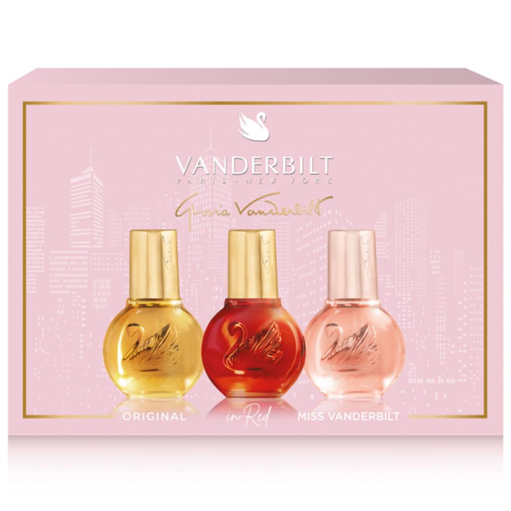 Gloria Vanderbilt 3 * 1 Oz Eau De Toilette Spray Set For Women: Original + Vanderbilt In Red + Miss Vanderbilt