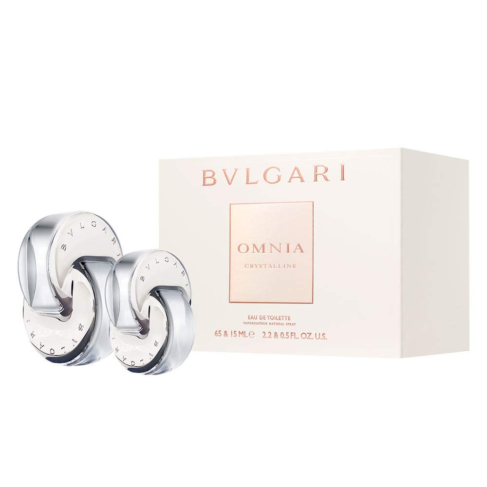 Bvlgari Omnia Crystalline 2 Pcs Set For Women: 3.4 Eau De Toilette Spray + 0.5 Eau De Toilette Spray.