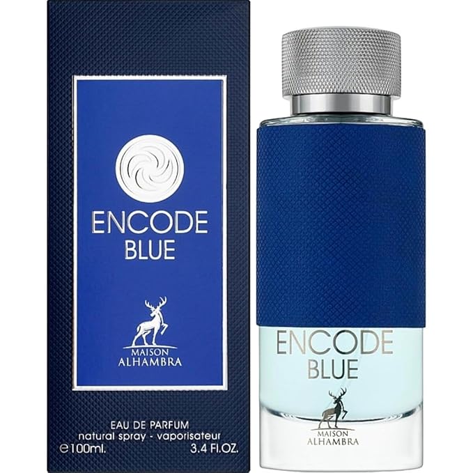 ENCODE BLUE By MAISON ALHAMBRA 3.3oz EDP Spray for MEN