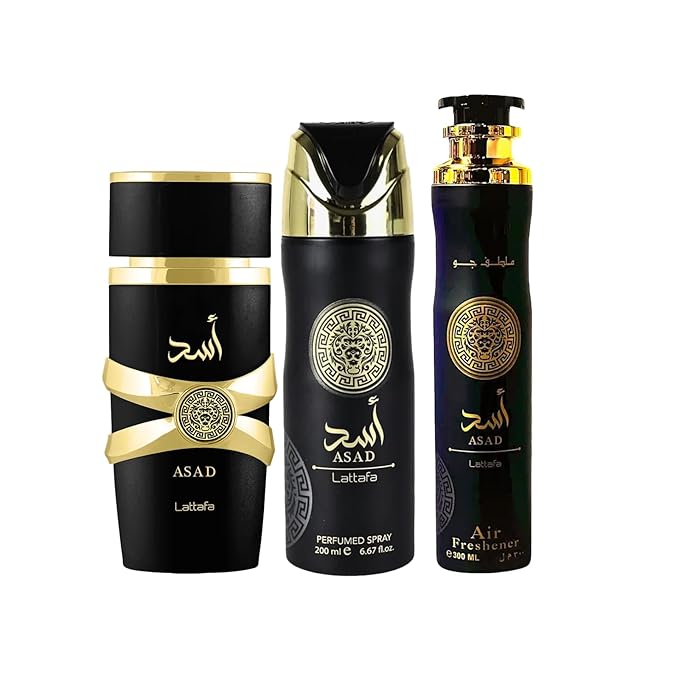LATTAFA ASAD 3 PCS GIFT SET WITH  for UNISEX