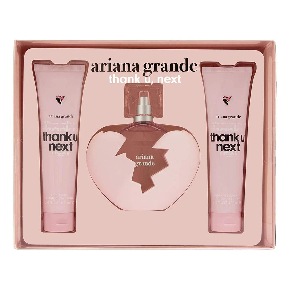 Ariana Grande Ari 3 Pcs Set For Women: 3.4 Eau De Parfum Spray+ 3.4 Bath And Shower Gel + 3.4 Body Souffle