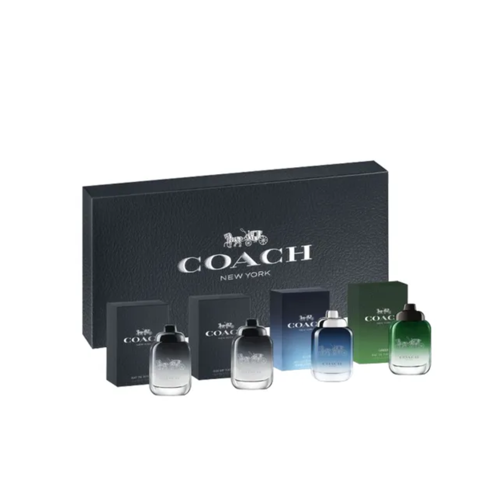 COACHCCZPA183.32
3386460157155
Coach 4 * 4.5 Ml Mini Set For Men: Coach New York Eau De Toilette + Coach Blue Eau De Toilette + Coach Green Eau De Toilette + Coach For Men Eau De Parfum