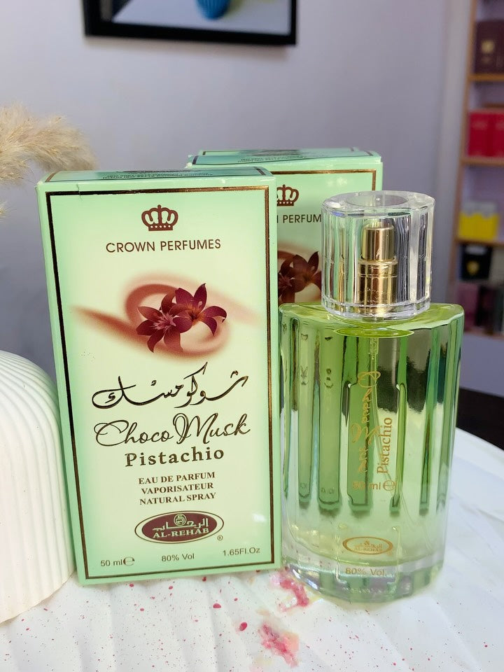 Al Rehab Choco Musk Pistachio 1.65 Eau De Parfum Spray
