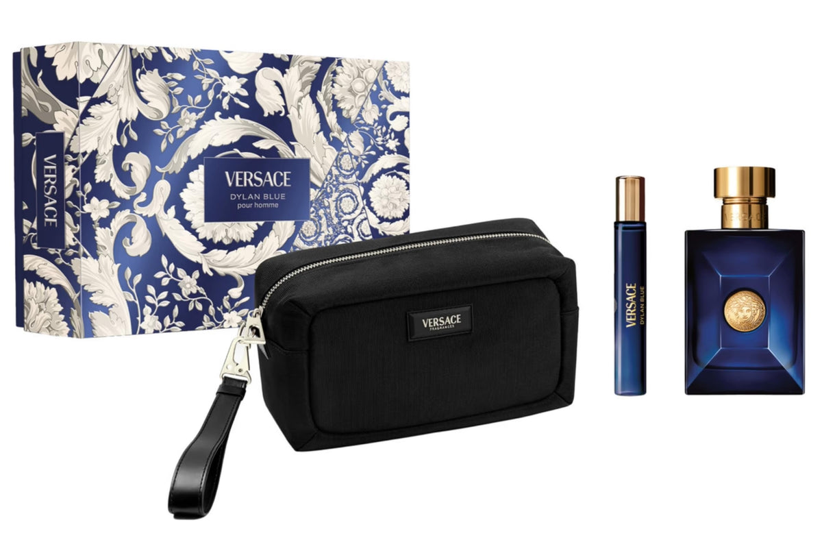 VER72106051
8011003903030
Versace Dylan Blue 3 Pcs Set For Men: 3.4 Eau De Toilette Spray + 0.3 Eau De Toilette Spray + Pouch