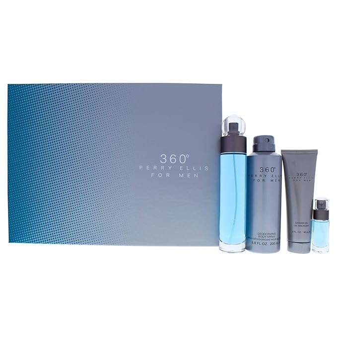 PE19.4078.90
844061016767
360 4 Pcs Set For Men: 3.4 Eau De Toilette Spray + 6 Oz Body Spray + 3 Oz Shower Gel + 0.25 Eau De Toilette Spray