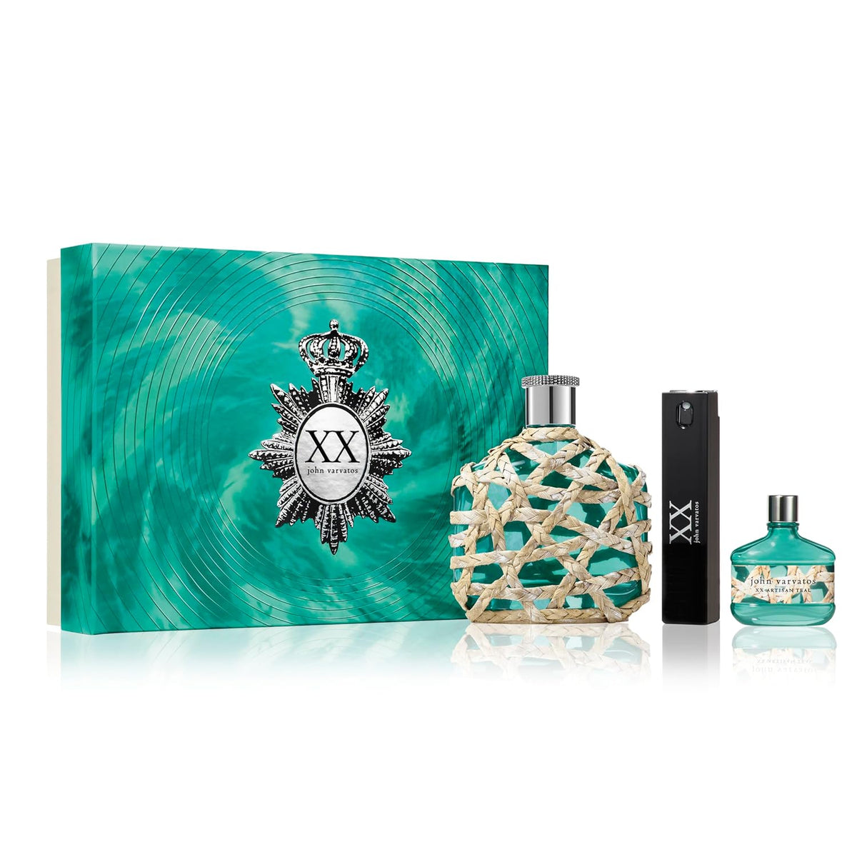 John Varvatos 3 * 15 Ml Eau De Toilette Mini Set For Men: Classic + Xx + Xx Artisan Teal
