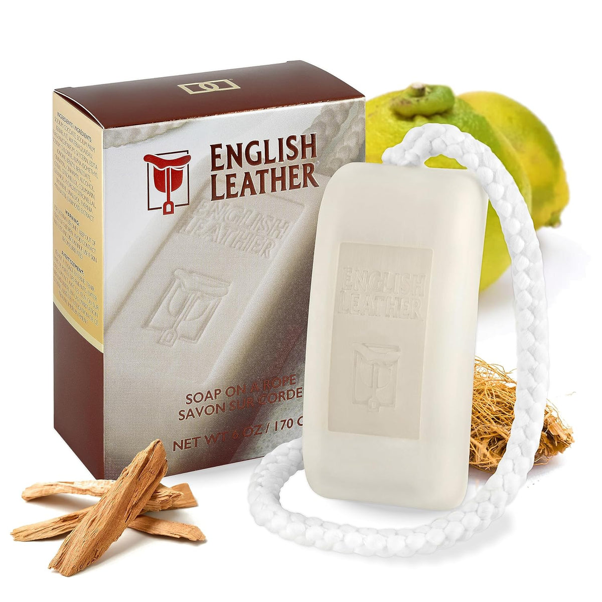 English Leather 6 Oz Perfumed Soap On A Rope