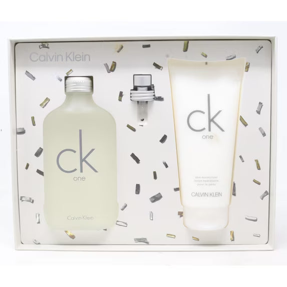 Ck One 2 Pcs Set: 6.7 Eau De Toilette Spray + 6.7 Skin Moisturizer