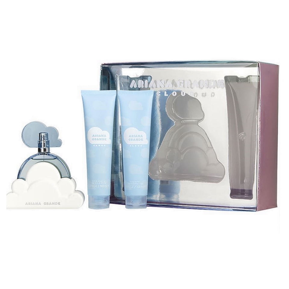 Ariana Grande Cloud Pink 3 Pcs Set For Women: 3.4 Eau De Parfum Spray + 3.4 Shower Gel + 3.4 Body Souffle