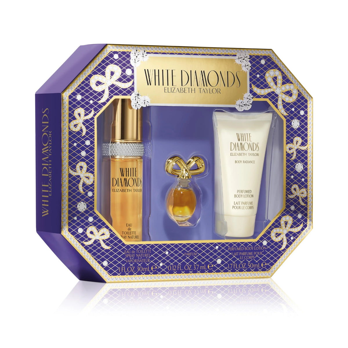 ET288548
719346308861
White Diamonds 3 Pcs Set For Women: 1 Oz Eau De Toilette Spray
+ 3.7 Ml Parfum Mini + 1.7 Perfumed Body Lotion