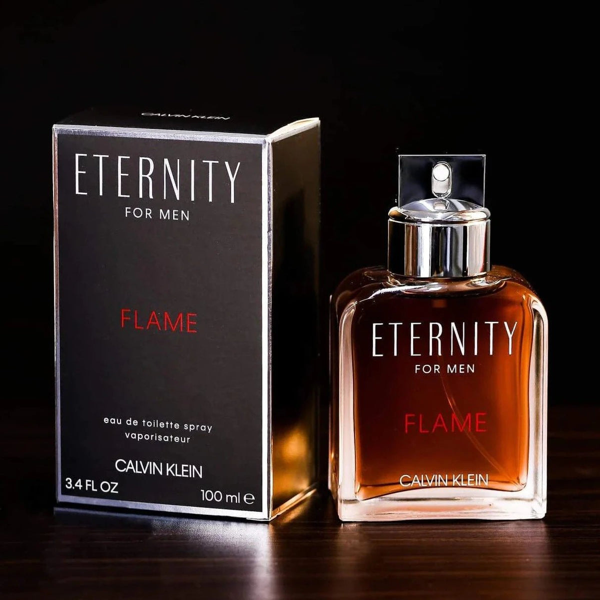 Eternity Flame 3.4 Eau De Toilette Spray For Men