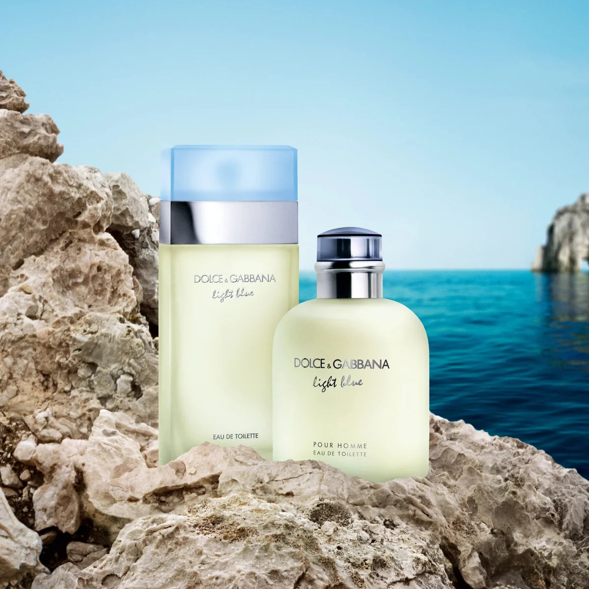 Dolce & Gabbana Light Blue 2 Pcs Set For Men: 3.3 Eau De Toilette Spray + 1.7 Eau De Toilette Spray