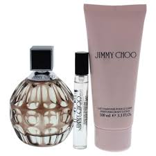 JCCH001C125USA
3386460145886
Jimmy Choo 4 Pcs Set For Women: 3.3 Eau De Parfum Spray + 0.25 Eau De Parfum Spray + 3.3 Body Lotion + Pouch