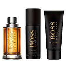 HG431000219820
3616306699304
Hugo Boss The Scent 3 Pcs Set For Men: 3.3 Eau De Toilette Spray + 3.3 Shower Gel + 2.4 Deodorant Stick