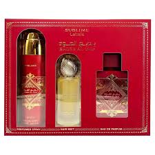 LATTAFA599991
6290360599991
Lattafa Bade'e Al Oud Sublime 3 Pcs Set For Men: 3.4 Eau De Parfum Spray + 1.7 Hair Mist + 6.7 Perfumed Body Spray