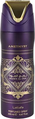 LATTAFA737675
6291108737675
Lattafa Bade'e Al Oud Amethyst 6.7 Perfumed Body Spray
