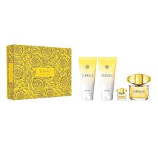 VERVE5200635
8011003899838
Versace Yellow Diamond 4 Pcs Set For Women: 3 Oz Eau De Toilette Spray + 3.4 Shower Gel + 3.4 Body Lotion + 5 Ml Eau De Toilette Mini