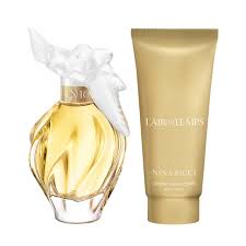 NIN65199780
3137370361503
Nina Ricci L'air Du Temps 2 Pcs Set For Women: 1.7 Eau De Toilette Spray + 2.5 Body Lotion.
