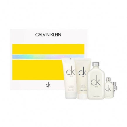 CK One Set 4 PCS Gift Set(6.7 EDT +0.5 EDT + 6.7 Body lotion +3.4 Body  WASH)