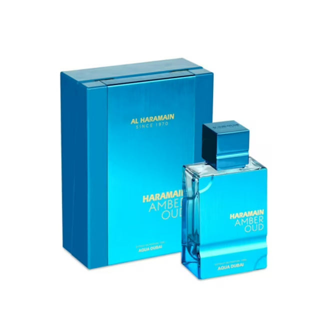 Amber Oud Aqua Dubai by AL HARAMAIN 2.53oz Extrait de Parfum Spray for MEN
