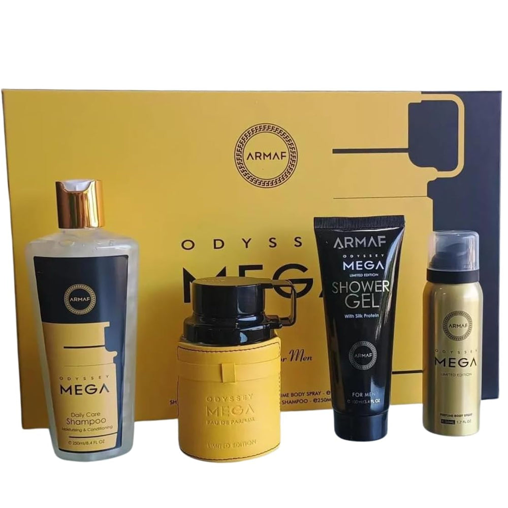 Odyssey Mega by Armaf 4 piece Gift Set  for MEN