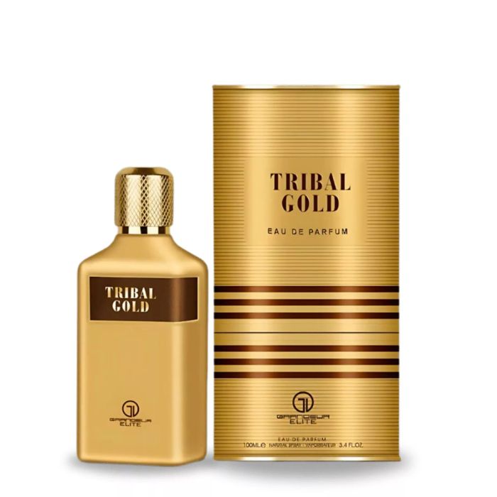 Tribal Gold by Grandeur 3.4oz EDP Spray for MEN (Inspired by JPG Le Male Elixir)