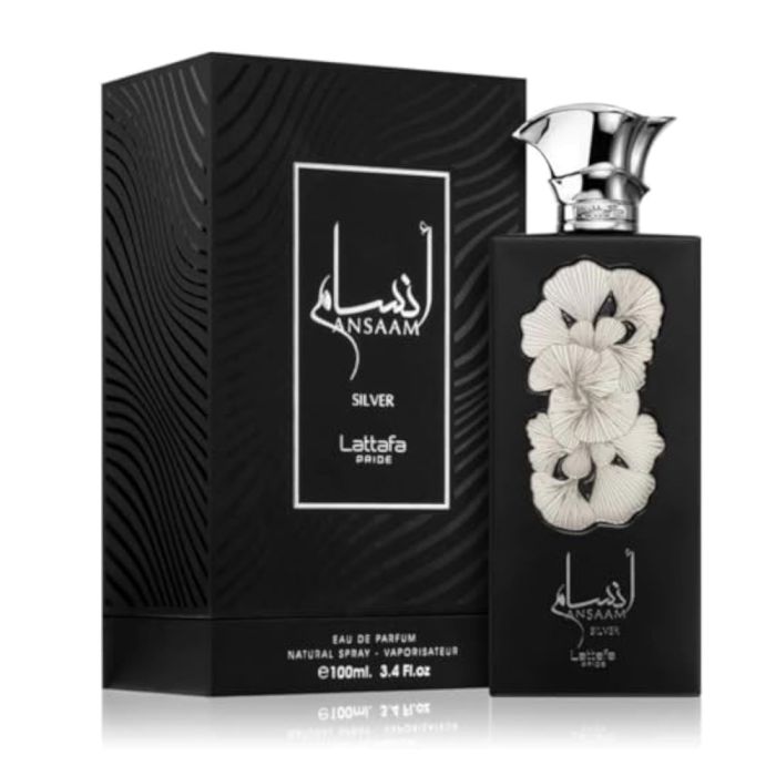 Ansaam Silver  by LATTAFA 3.4oz EDP Spray for UNISEX