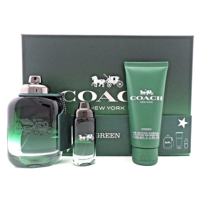 Coach Green 3pcs Gift Set for Men