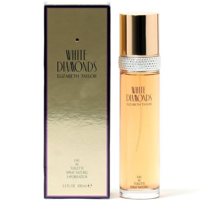 Elizabeth Taylor White Diamonds 4-Piece Set for Women (3.3 Oz Eau De Toilette Spray, 0.33 Oz Eau De Toilette, Body Lotion, Body Wash)
