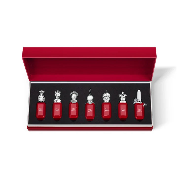 CL65167957
8435415050036
Christian Louboutin 7 * 9 Ml Eau De Parfum Mini Set: Loubifunk
+ Loubidoo + Loubikiss + Loubirouge + Loubiraj + Loubicrown + Loubicroc