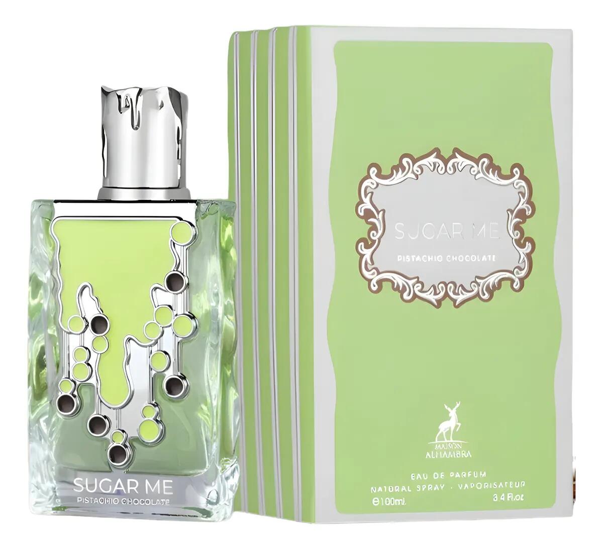 LATTAFA349174
6290362349174
Alhambra Sugar Me Pistachio Chocolate 3.4 Eau De Parfum Spray For Women