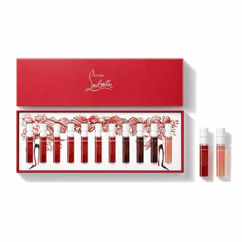 Christian Louboutin 11 * 2 Ml Eau De Parfum Collection Set: Loubifunk + Loubidoo + Loubikiss + Loubirouge + Loubiraj + Loubicrown + Loubicroc + Loubicharme Intense + LoubiprinceIntense + Loubiluna Intense + Loubimar Legere