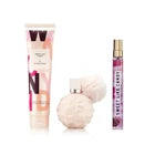 AGSET10205050456010066Ariana Grande Sweet Like Candy 3 Pcs Set For Women: 1.7 Eau De Parfum Spray + 0.33 Eau De Parfum Spray + 3.4 Body Souffle