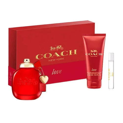 COACHCC019C14
3386460158763
Coach Love 3 Pcs Set For Women: 3 Oz Eau De Parfum Spray +
0.25 Eau De Parfum Spray + 3.3 Body Lotion