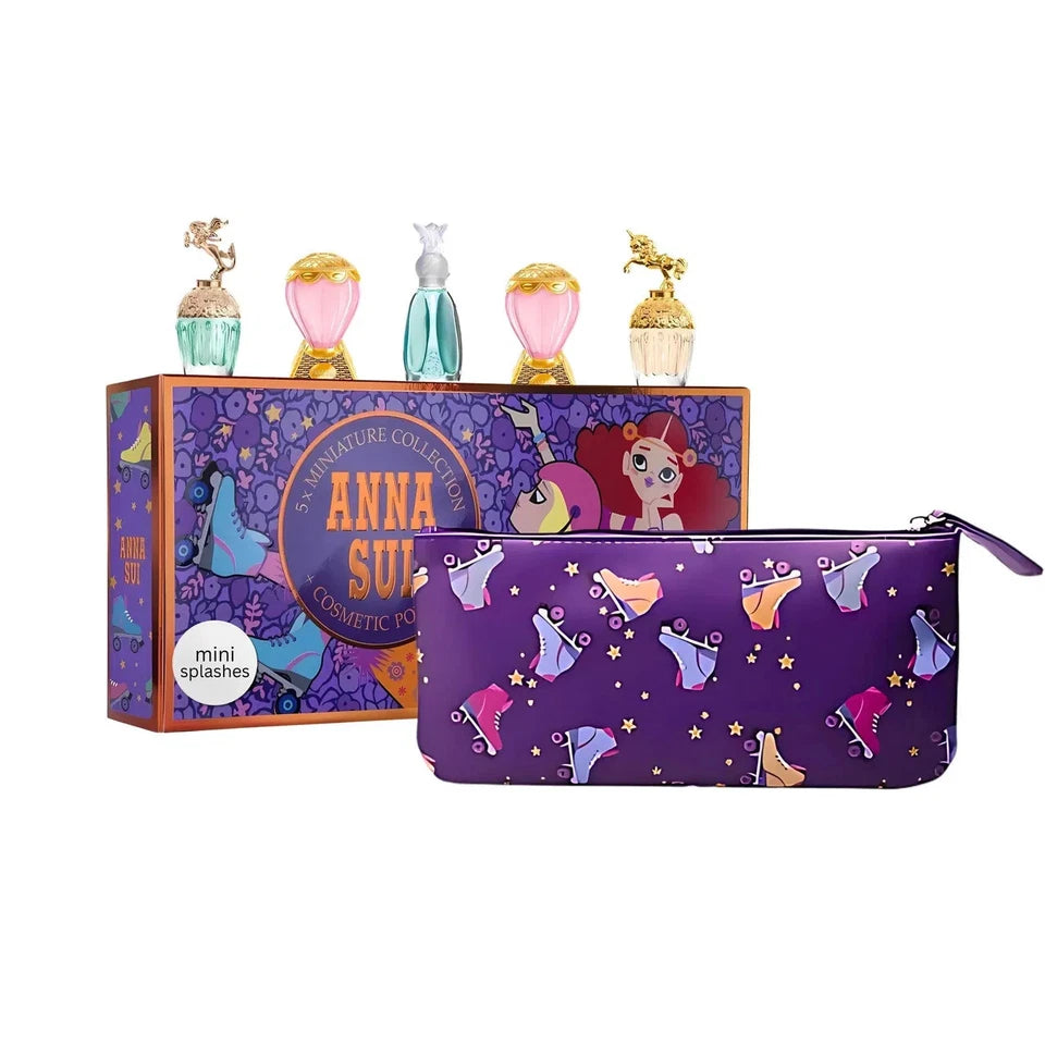 ANNA82408851
085715088512
Anna Sui 6 Pc Mini Set For Women: Fantasia 0.17 Eau De Toilette + Fantasia Mermaid 0.17 Eau De Toilette + Secret Wish
0.17 Eau De Toilette + 2 X Sky 0.17 Eau De Toilette + Pouch