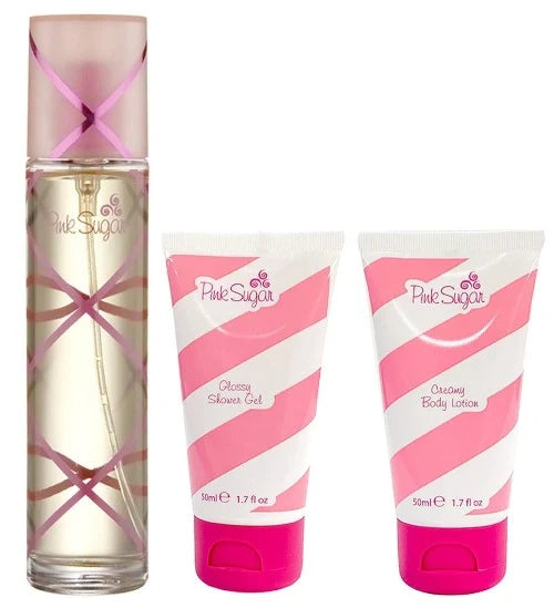 Pink Sugar 2 Pcs Set For Women: 3.4 Eau De Toilette Spray +3.4 Shower Gel